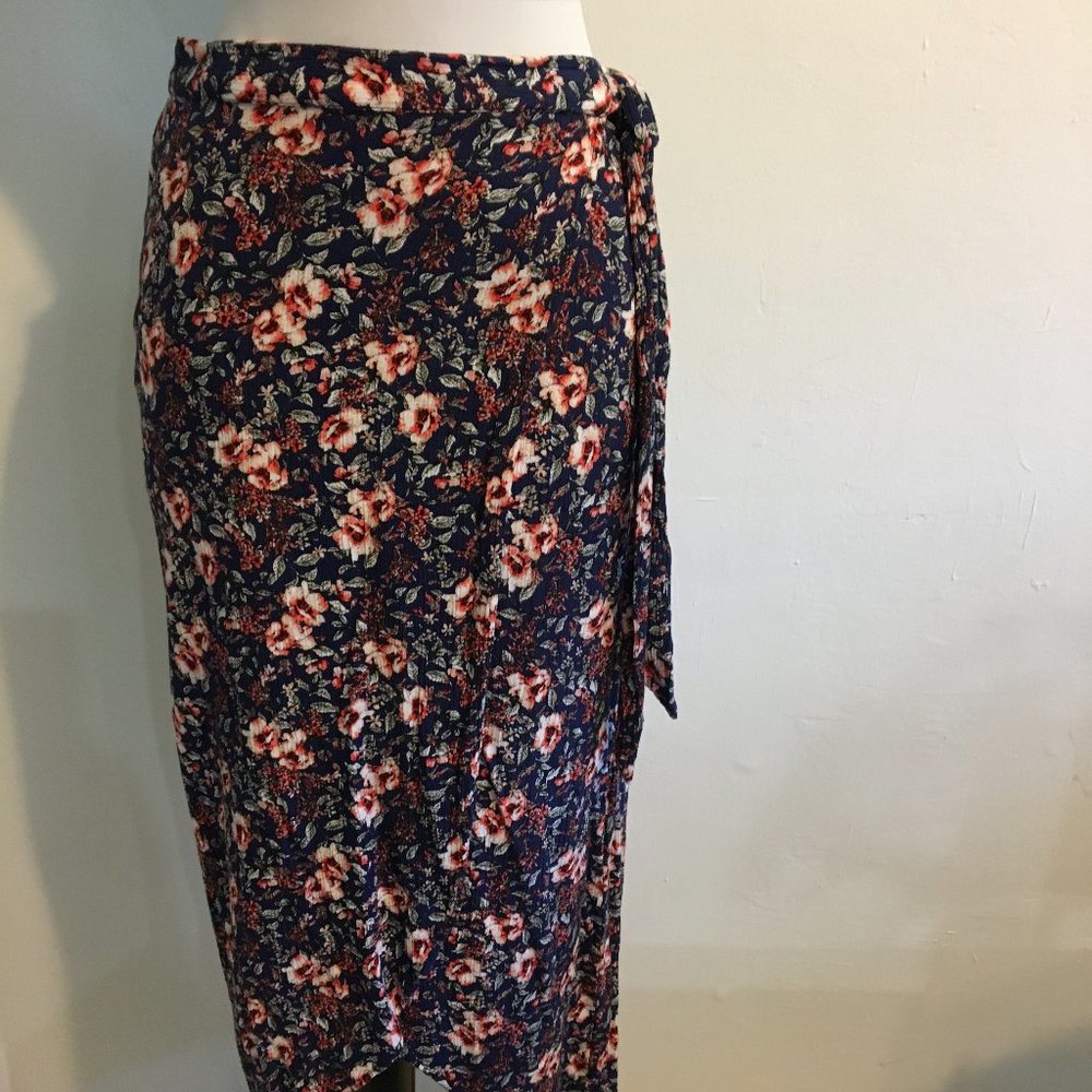 Band of Gypsies Floral Wrap Skirt